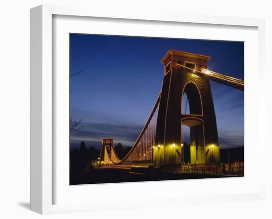 Clifton Suspension Bridge, Bristol, Avon, England, UK, Europe-Charles Bowman-Framed Photographic Print