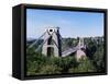 Clifton Suspension Bridge, Bristol, Avon, England, United Kingdom-Chris Nicholson-Framed Stretched Canvas