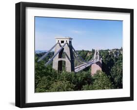 Clifton Suspension Bridge, Bristol, Avon, England, United Kingdom-Chris Nicholson-Framed Photographic Print