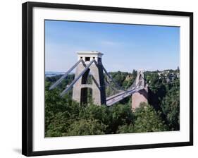 Clifton Suspension Bridge, Bristol, Avon, England, United Kingdom-Chris Nicholson-Framed Photographic Print