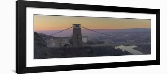 Clifton Suspension Bridge, Dawn, December-Tom Hughes-Framed Giclee Print