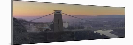 Clifton Suspension Bridge, Dawn, December-Tom Hughes-Mounted Giclee Print