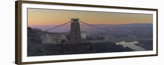 Clifton Suspension Bridge, Dawn, December-Tom Hughes-Framed Giclee Print