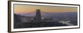 Clifton Suspension Bridge, Dawn, December-Tom Hughes-Framed Giclee Print