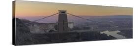 Clifton Suspension Bridge, Dawn, December-Tom Hughes-Stretched Canvas
