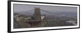 Clifton Suspension Bridge, Overcast, February-Tom Hughes-Framed Giclee Print