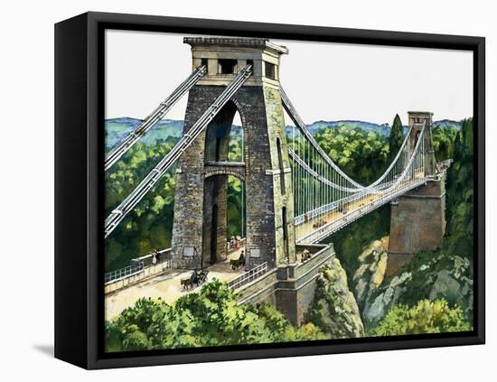 Clifton Suspension Bridge-null-Framed Stretched Canvas