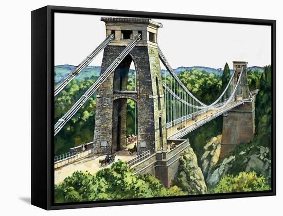 Clifton Suspension Bridge-null-Framed Stretched Canvas