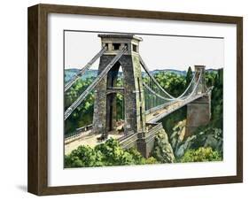 Clifton Suspension Bridge-null-Framed Giclee Print