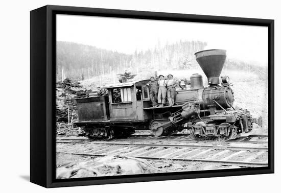 Climax: The Engine That Could-Clark Kinsey-Framed Stretched Canvas