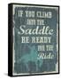 Climb in the Saddle-Erin Clark-Framed Stretched Canvas