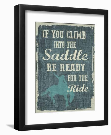 Climb in the Saddle-Erin Clark-Framed Premium Giclee Print