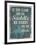 Climb in the Saddle-Erin Clark-Framed Giclee Print