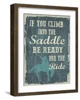 Climb in the Saddle-Erin Clark-Framed Giclee Print