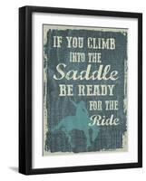 Climb in the Saddle-Erin Clark-Framed Giclee Print