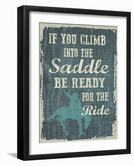 Climb in the Saddle-Erin Clark-Framed Giclee Print