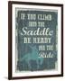 Climb in the Saddle-Erin Clark-Framed Giclee Print