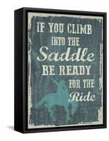 Climb in the Saddle-Erin Clark-Framed Stretched Canvas