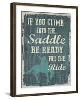 Climb in the Saddle-Erin Clark-Framed Giclee Print