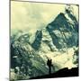 Climber in Himalayan Mountain,Ama Dablan,Nepal-Andrushko Galyna-Mounted Premium Photographic Print