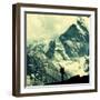 Climber in Himalayan Mountain,Ama Dablan,Nepal-Andrushko Galyna-Framed Photographic Print