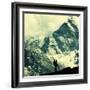 Climber in Himalayan Mountain,Ama Dablan,Nepal-Andrushko Galyna-Framed Photographic Print