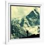 Climber in Himalayan Mountain,Ama Dablan,Nepal-Andrushko Galyna-Framed Photographic Print