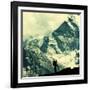 Climber in Himalayan Mountain,Ama Dablan,Nepal-Andrushko Galyna-Framed Photographic Print