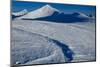 Climber on a Wind Swept Ridge; Rocky Mountains, Montana-Steven Gnam-Mounted Photographic Print