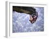 Climber on Edge of Rock, USA-Michael Brown-Framed Premium Photographic Print