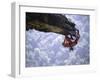 Climber on Edge of Rock, USA-Michael Brown-Framed Premium Photographic Print