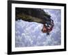 Climber on Edge of Rock, USA-Michael Brown-Framed Photographic Print