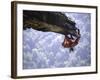 Climber on Edge of Rock, USA-Michael Brown-Framed Photographic Print