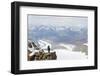 Climber on Monte Rosa Duforspitze-Christian Kober-Framed Photographic Print