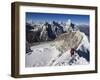 Climber on Summit Ridge of Island Peak, Solu Khumbu Everest Region, Sagarmatha National Park-Christian Kober-Framed Premium Photographic Print