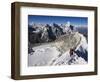 Climber on Summit Ridge of Island Peak, Solu Khumbu Everest Region, Sagarmatha National Park-Christian Kober-Framed Photographic Print