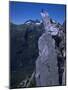 Climber on the Summit of a Rock Tower, Chile-Pablo Sandor-Mounted Photographic Print