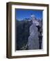 Climber on the Summit of a Rock Tower, Chile-Pablo Sandor-Framed Photographic Print