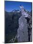 Climber on the Summit of a Rock Tower, Chile-Pablo Sandor-Mounted Photographic Print