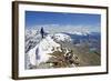 Climber on the Summit of the Matterhorn, 4478M, Zermatt, Valais, Swiss Alps, Switzerland, Europe-Christian Kober-Framed Photographic Print