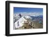 Climber on the Summit of the Matterhorn, 4478M, Zermatt, Valais, Swiss Alps, Switzerland, Europe-Christian Kober-Framed Photographic Print