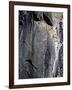 Climber Perched on Large Rock Wall, Madagascar-Michael Brown-Framed Photographic Print