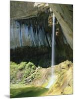 Climber Rappels into Alcove, Calf Creek Falls, Grand Staircase-Escalante National Monument, Utah-Scott T. Smith-Mounted Photographic Print