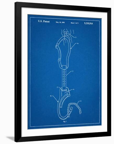 Climber's Caribiner Patent-null-Framed Art Print