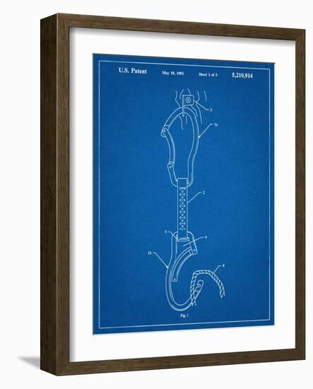 Climber's Caribiner Patent-null-Framed Art Print