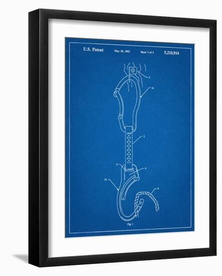 Climber's Caribiner Patent-null-Framed Art Print