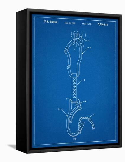 Climber's Caribiner Patent-null-Framed Stretched Canvas