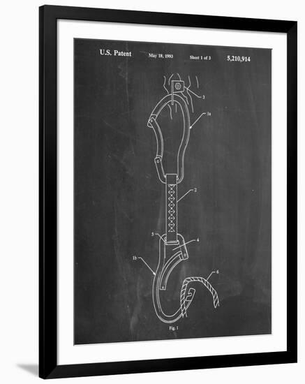 Climber's Caribiner Patent-null-Framed Art Print