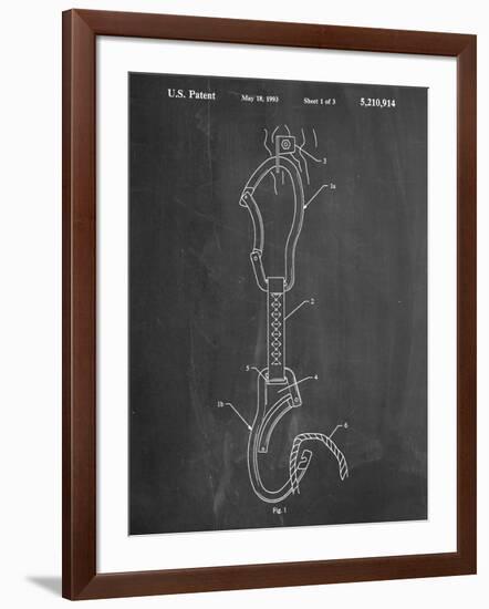 Climber's Caribiner Patent-null-Framed Art Print