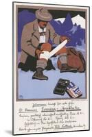 Climber Uses First Aid-Carl Kunst-Mounted Art Print